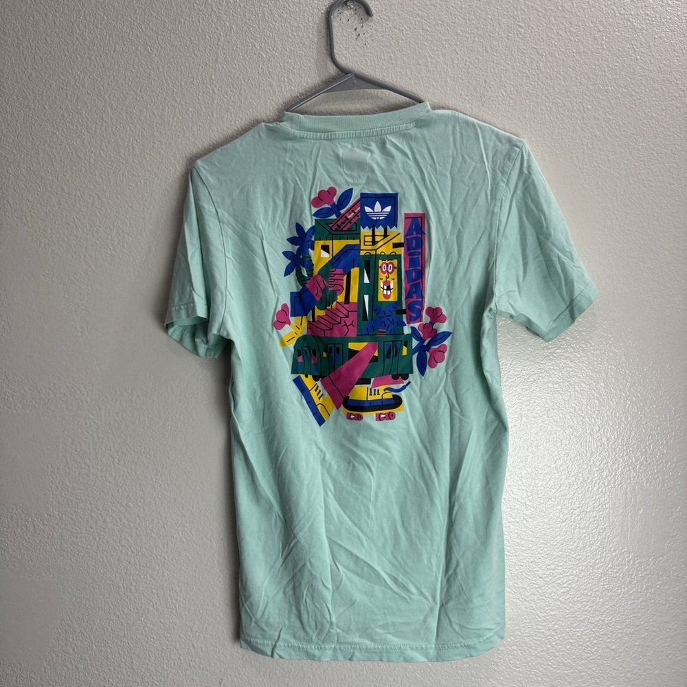 Adidas Vintage Floral Toucan Skate Shirt Size Small